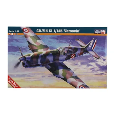 Mistercraft B005 1/72 CR.714 C1 1/145 (Varşova) Savaş Uçağı Demonte Plastik Maketi