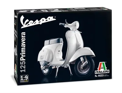 Italeri 4633S 1/9 Vespa 125 Primavera Motorsiklet Demonte Plastik Maketi