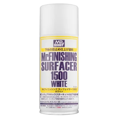 Gunze B529 170 ml. Mr.Finishing Surfacer 1500, Beyaz, Sprey Astar Maket Boyası