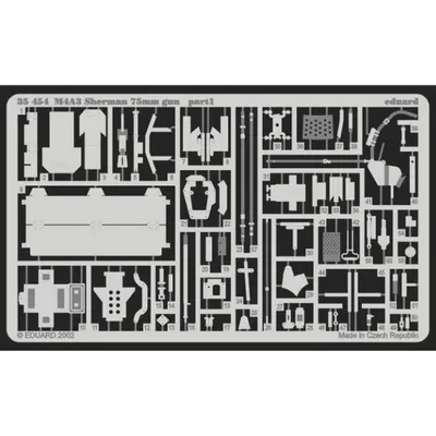 EDUARD 35454 1/35 M-4A3 Sherman 75mm gun FOR TAMIY