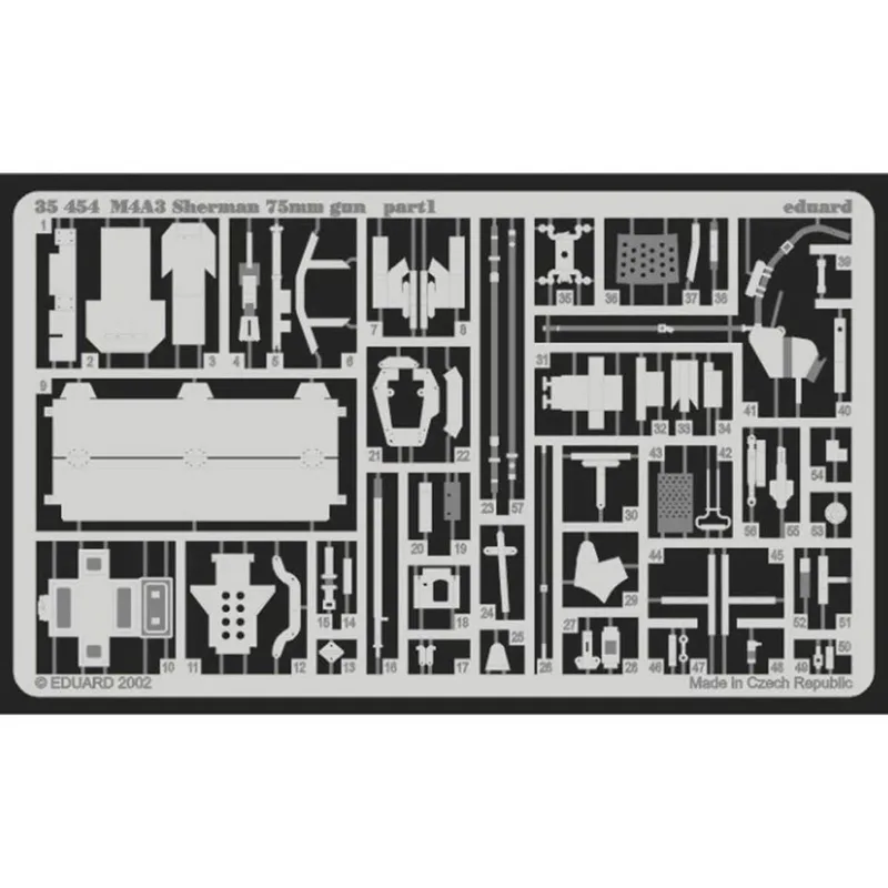 EDUARD 35454 1/35 M-4A3 Sherman 75mm gun FOR TAMIY