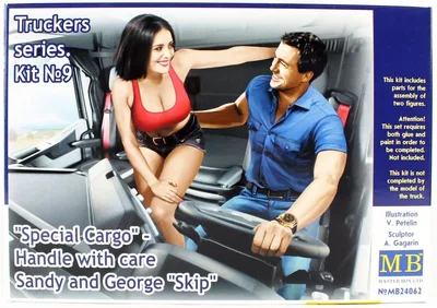 MasterBox 24062 1/24 Ölçek, Kamyon Sürücüsü Serisi, Special Cargo, Plastik Figür Kiti