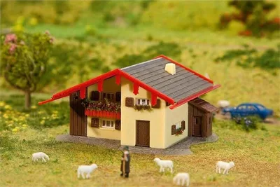 Faller 232538 1/160 İki Katlı Dağ Evi Demonte Plastik Maketi