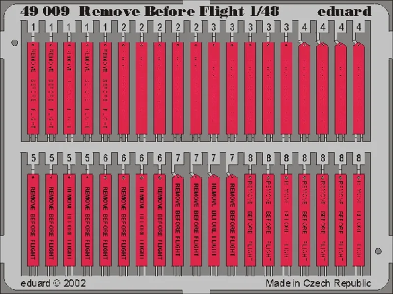 EDUARD 49009 1/48 Remove Before Flight FOR