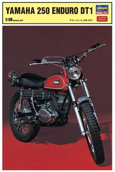 Hasegawa 52171 1/10 Ölçek Yamaha 250 Enduro DT1 Motosiklet Plastik Model Kiti