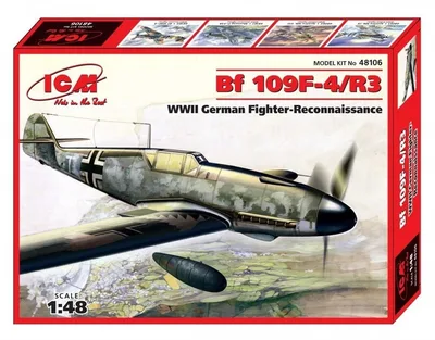 48106 Messerschmitt Bf 109F-4/R3, WWII German Figh