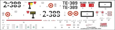 Babibi DBT01145 1/48 T-37, Tweet Şema-1, Dekal Çıkartma