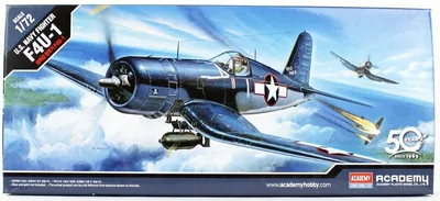 Academy 12457 1/72 F4U-1 Corsair Savaş Uçağı Demonte Plastik Maketi