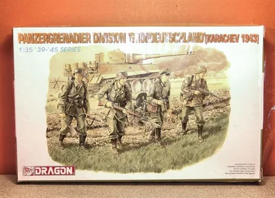 Dragon 6124 1/35 Ölçek Panzergrenadier Tümeni (Karaçev 1943) Asker Figürleri Plastik Model Kiti
