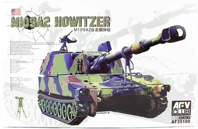 AFV Club AF35109 1/35 M109A2 HOWITZER, Hedefleme Cihazlı Obüs Tankı Demonte Plastik Maketi
