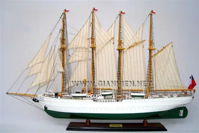 GIANHIEN TS0078P80 ESMERALDA AHŞAP HAZIR YELKENLİ GEMİ MAKETİ