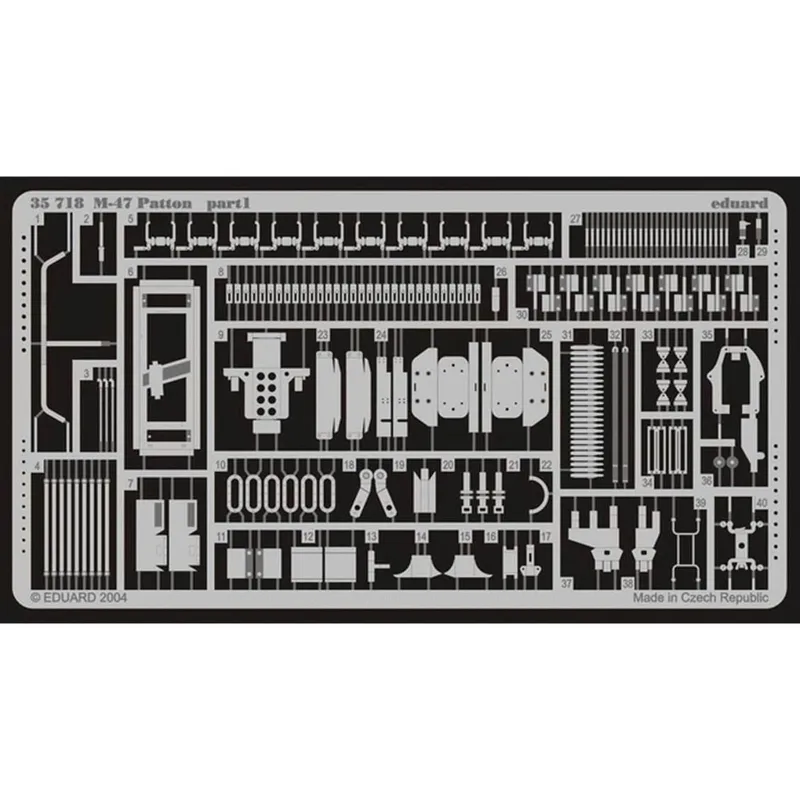 EDUARD 35718 1/35 M-47 Patton Maket Detay Seti