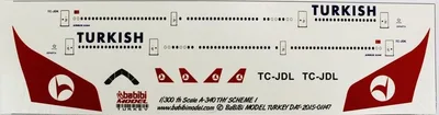 Babibi DAT01147 1/300 Thy, Airbus A340, Şema-1, Dekal Çıkartma