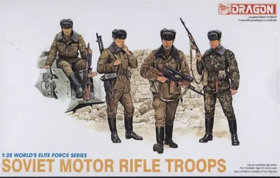 Dragon 3008 1/35 Ölçek Sovyet Motorize Piyade Birlikleri Asker Figürleri Plastik Model Kiti