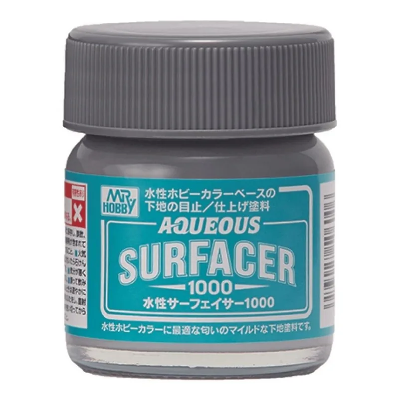 Gunze HSF01 40 ml. Aqueous Serisi, Surfacer 1000, Gri, Astar Maket Boyası