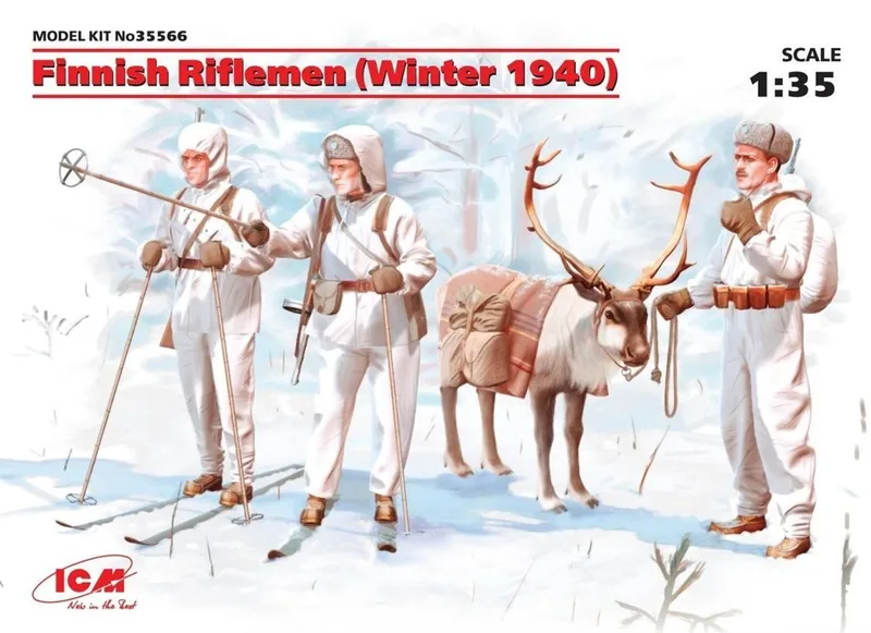35566 1/35 Finnish Riflemen Winter 1940 4 figures